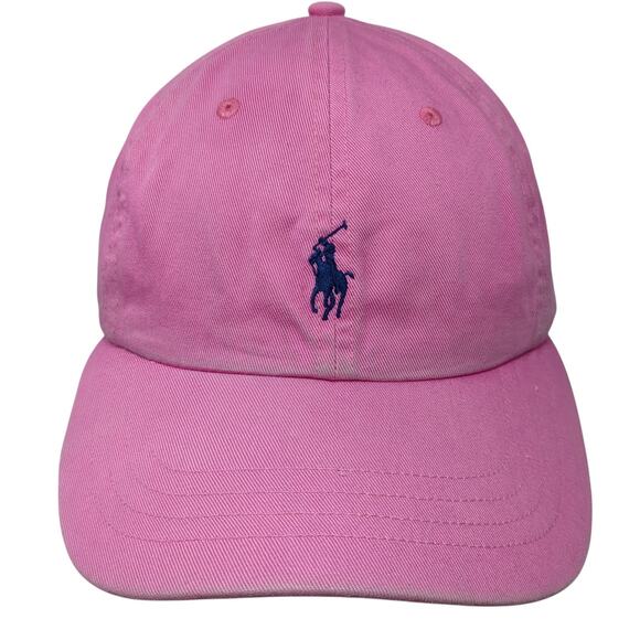 Polo Ralph Lauren Small Pony Slideback Hat Pink One Size Embroidered - Picture 1 of 11